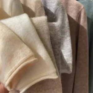 100% pure cashmere sweater women's turtleneck sweaters fall and winter pile collar loose inside sweater large size base shirt